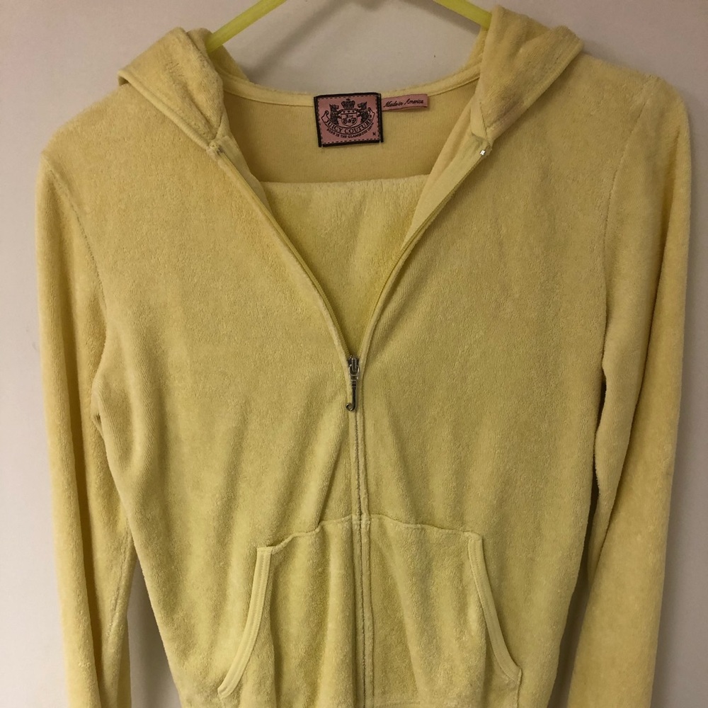 Yellow Juicy Couture Terry Cloth capri set